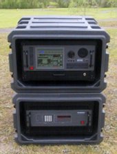 MS8118/G3 and an antenna distributor unit in ruggedized cases