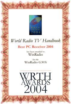 WRTH Best PC Receiver Award