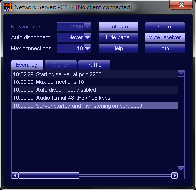 G39DDC Client/Server Option - Server Operation