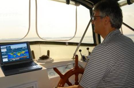 WiNRADiO Marine Application Suite in use